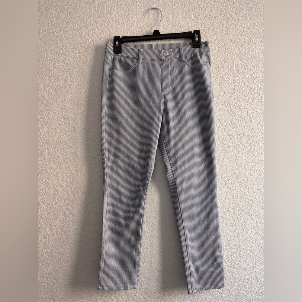 Uniqlo Striped Blue Stretch Jeans